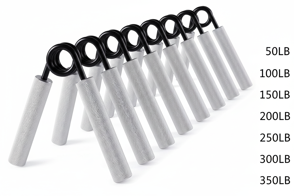 Grip lineup with weight list